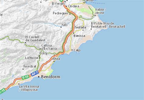 callmap membre|Carte MICHELIN Calp .